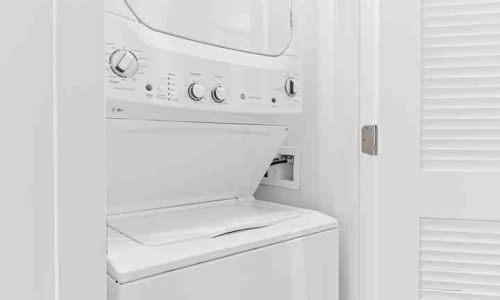 in-unit washer dryer in modern loft apartment - in-unit washer dryer