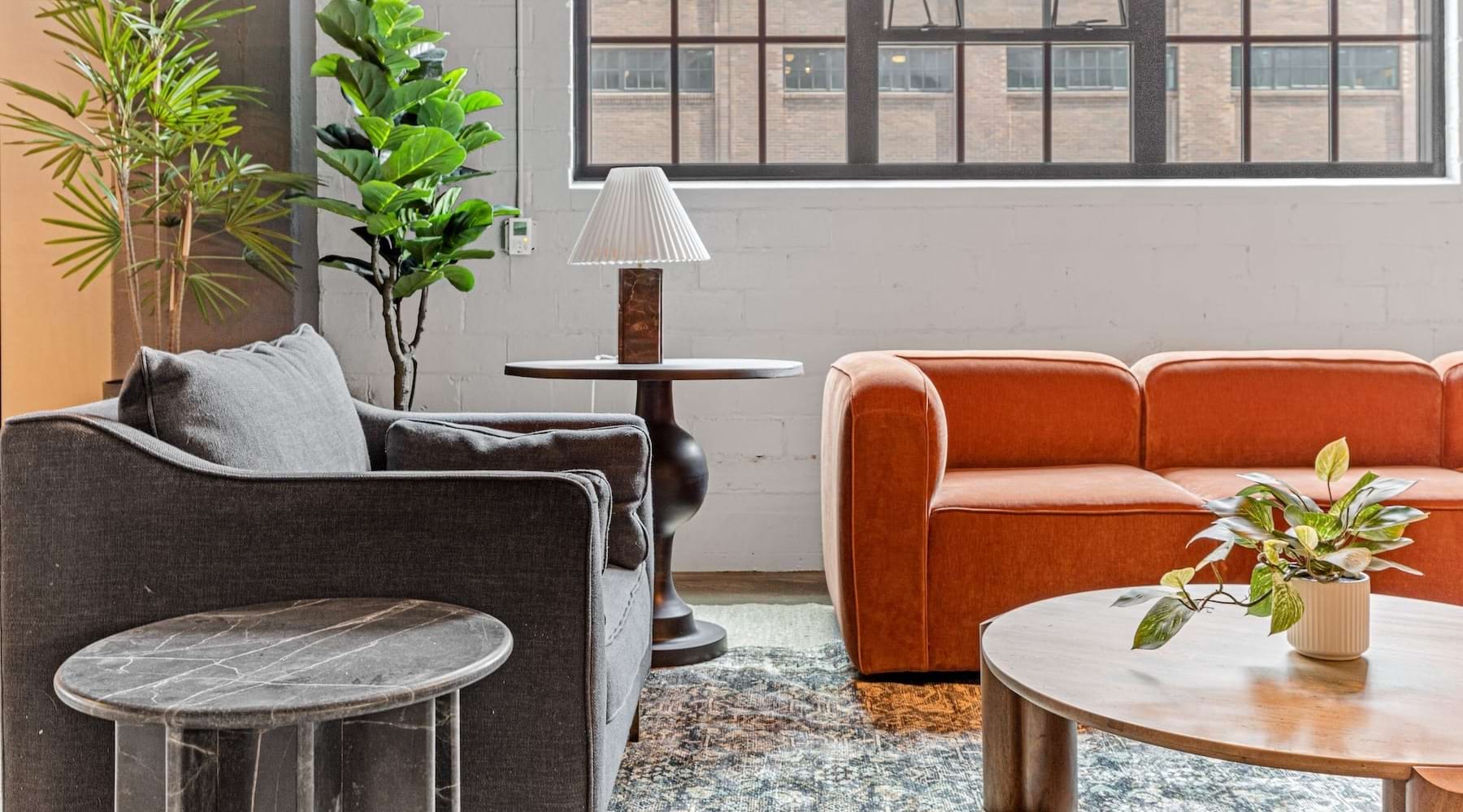 modern decor in a bright room