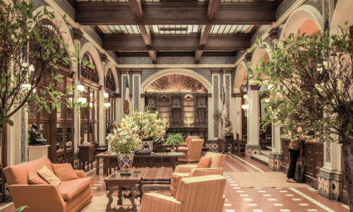 5 star apartments luxury lobby historic restored